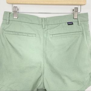 Patagonia High Rise Stretch All-Wear Shorts mint green